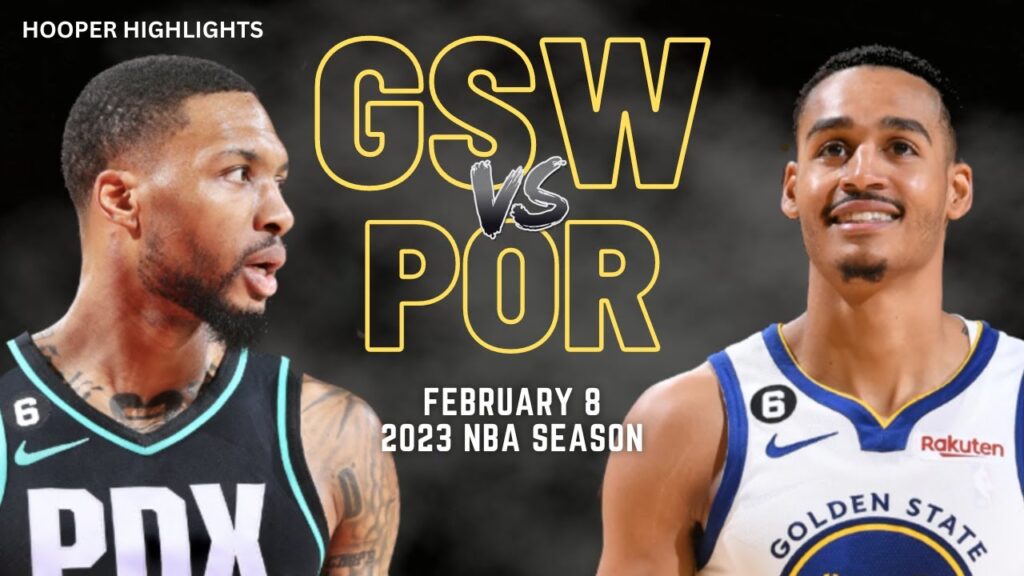 Golden State Warriors vs Portland Trail Blazers Full Game Highlights | Feb 8 | 2023 NBA Season