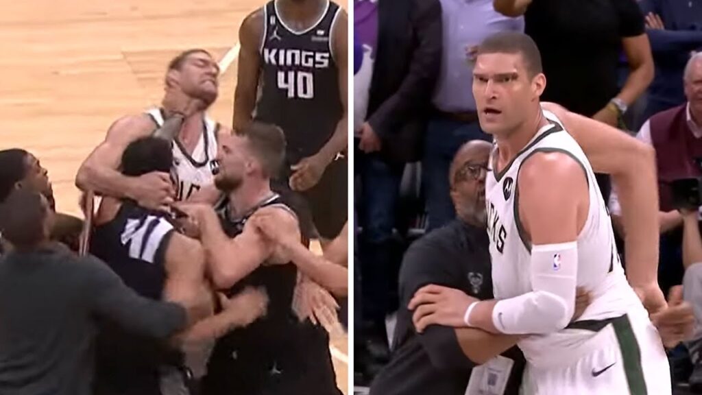 Trey Lyles & Brook Lopez ejected as tempers flared at the end of Kings-Bucks