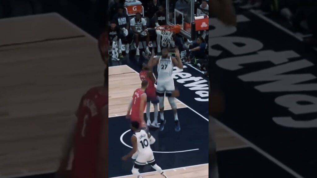 Ruby Gobert dunk highlights Vs Wizards #nba #nbahighlights