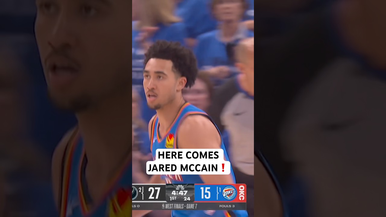 Jared McCain is heating up in Game 7❗️