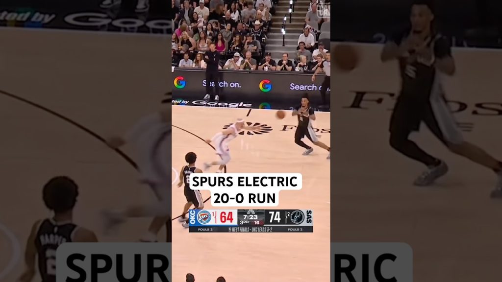 This run by the Spurs was insane in Game 6!