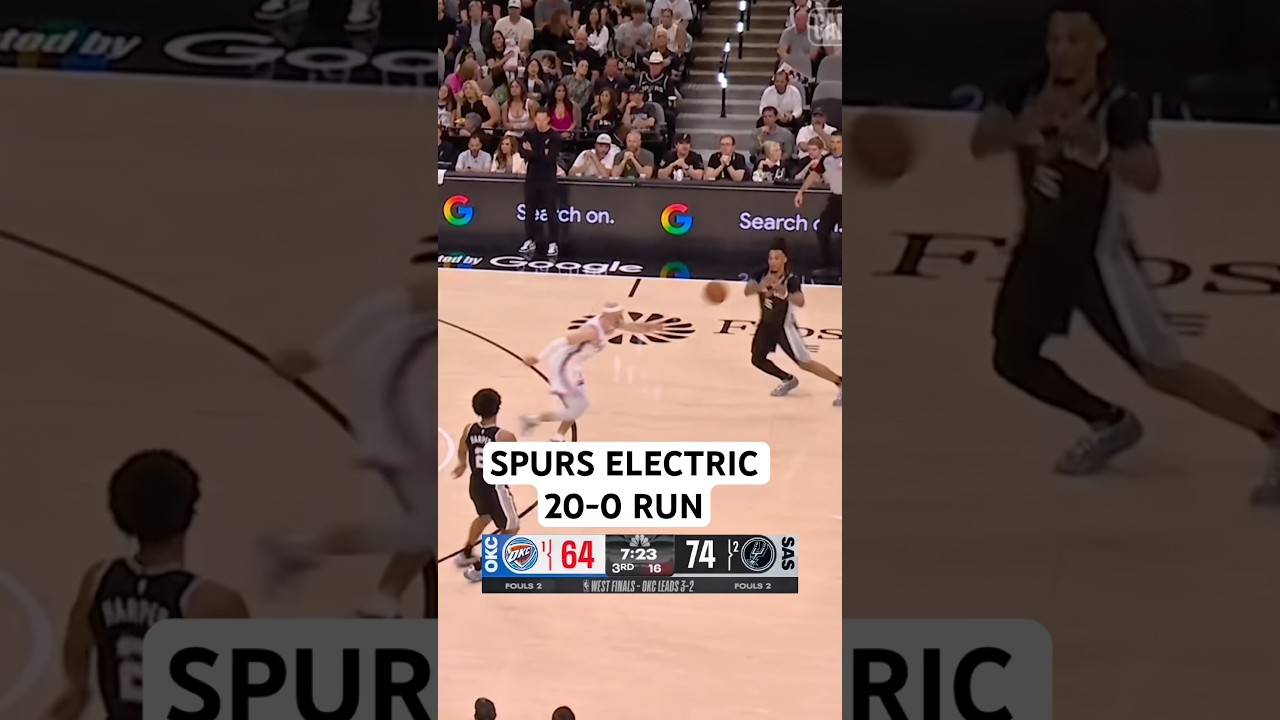 This run by the Spurs was insane in Game 6!