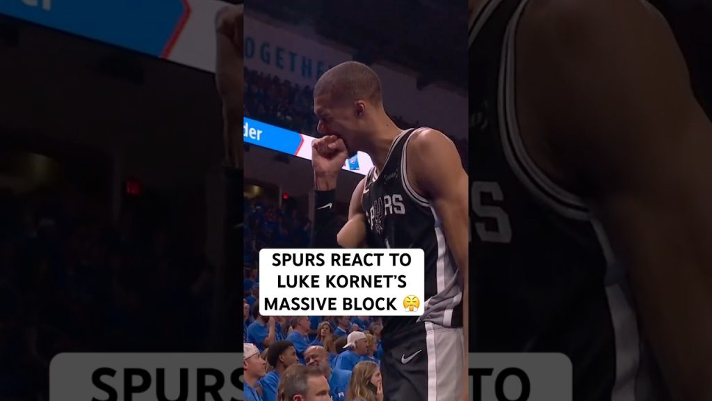 Spurs were loving this Luke Kornet block in Game 7!