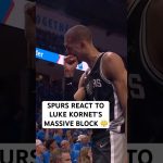 Spurs were loving this Luke Kornet block in Game 7!
