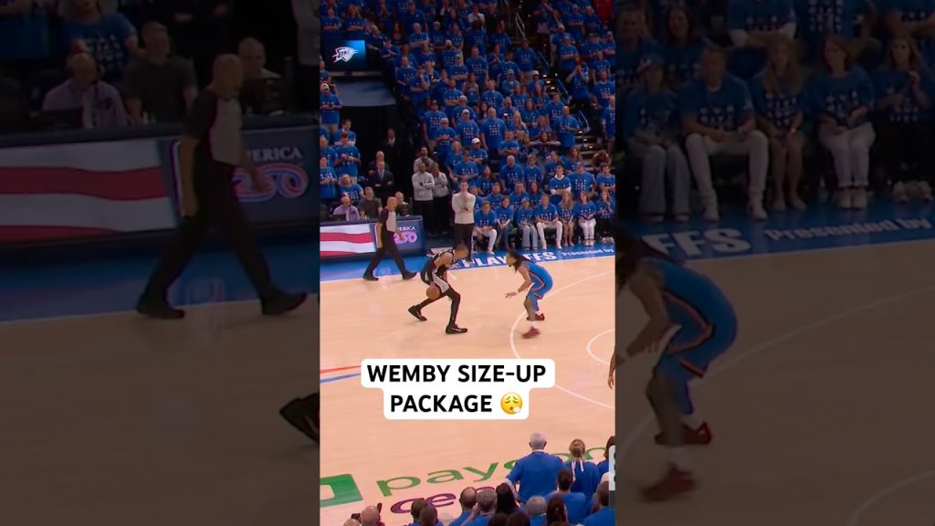 Wemby showing off the dribble moves into the pull up three 😮‍💨