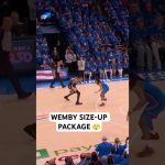 Wemby showing off the dribble moves into the pull up three 😮‍💨