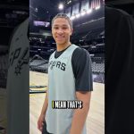 The Spurs react to practicing on the NBA Finals Court for the first time 👀
