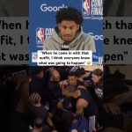 Dylan Harper on Wemby’s pregame outfit
