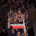 Devin Vassell not giving up an easy layup leads to a Dylan Harper three