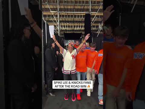 Spike and the Knicks road warriors are excited 🏆