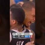 This Game 7 ending was cinema 🍿