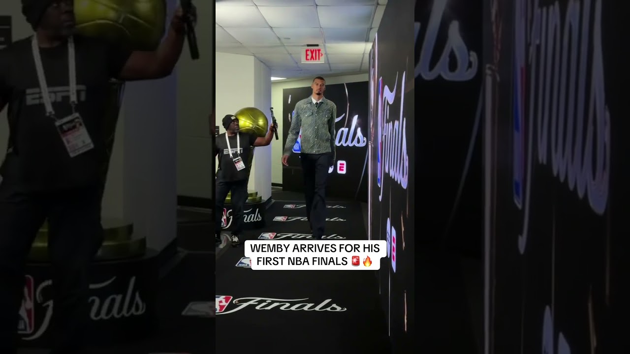 Wemby has officially arrived for his NBA Finals debut π