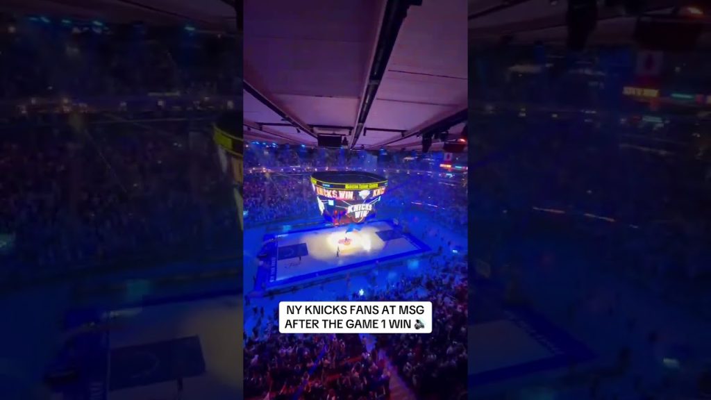 Knicks take game 1 and MSG is going INSANE 🔥🏆