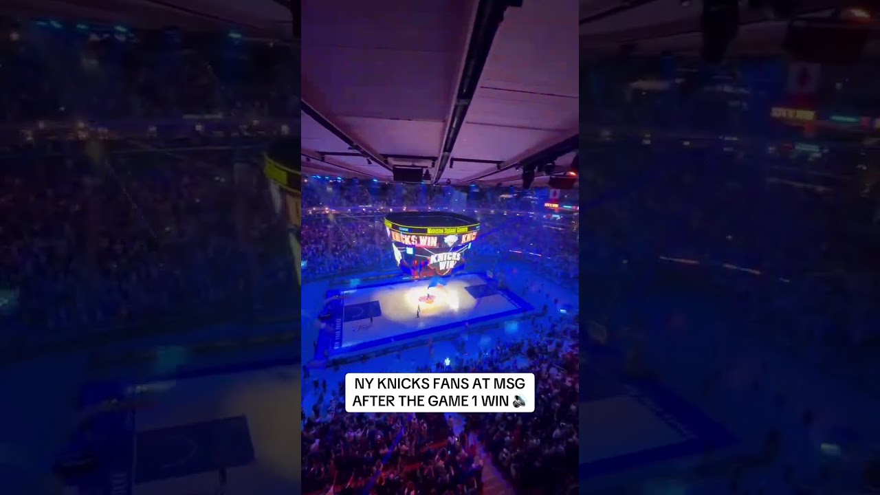 Knicks take game 1 and MSG is going INSANE ๐ฅ๐
