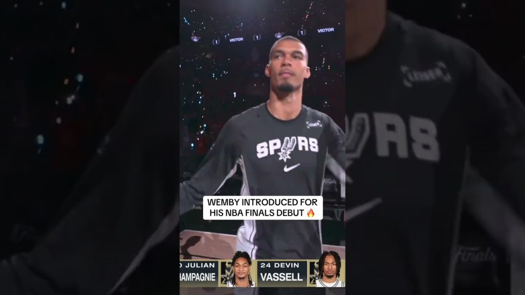 Wemby takes the stage for his first NBA Finals game! 🚨 🏆