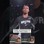 Wemby takes the stage for his first NBA Finals game! 🚨 🏆