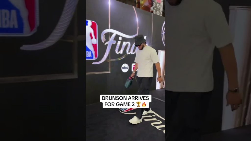 Jalen Brunson is in the house for Game 2 of the NBA Finals