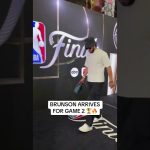 Jalen Brunson is in the house for Game 2 of the NBA Finals