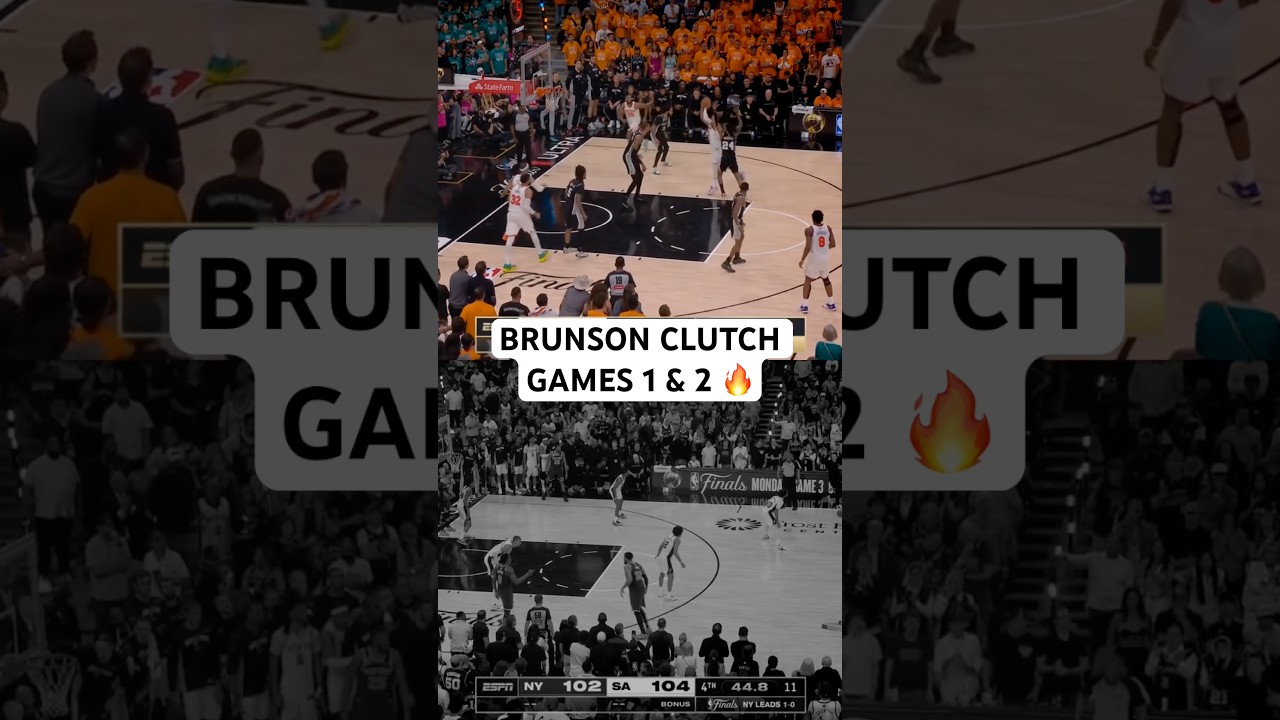 Both clutch buckets from Jalen Brunson in Games 1 & 2