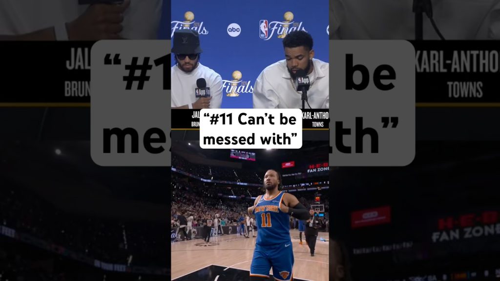 KAT showing Jalen Brunson love
