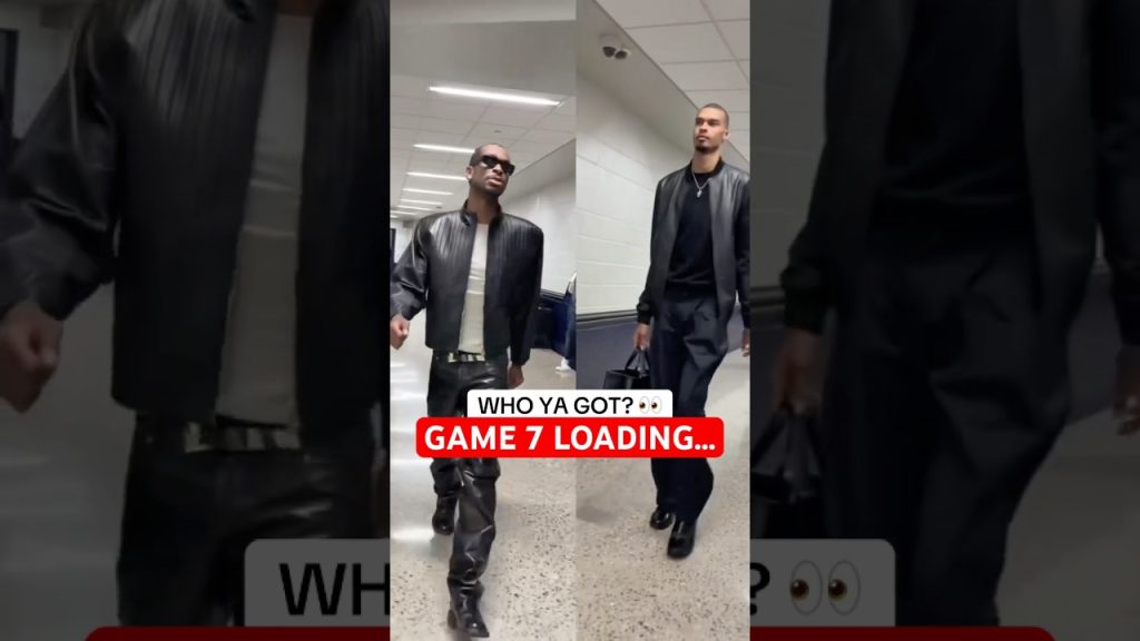 Shai and Wemby arrive ahead of Game 7 🤺