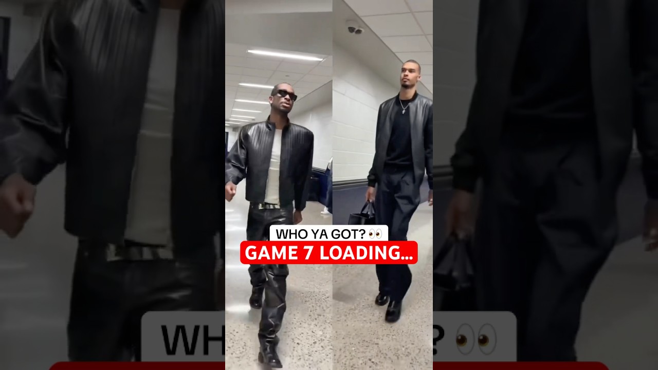 Shai and Wemby arrive ahead of Game 7 🤺