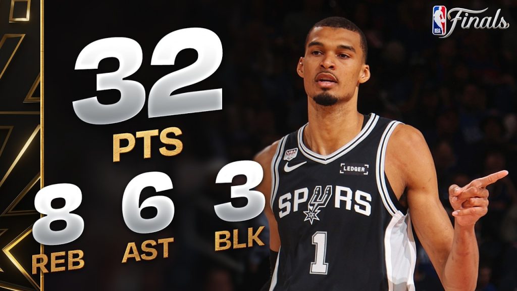Wemby Joins ELITE Finals Company With 32-PT, 8-REB, 6-AST Game vs Knicks | June 8, 2026