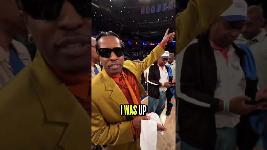 ASAP Rocky, the Knicks good luck charm?? Thank him later ๐๐ ๐