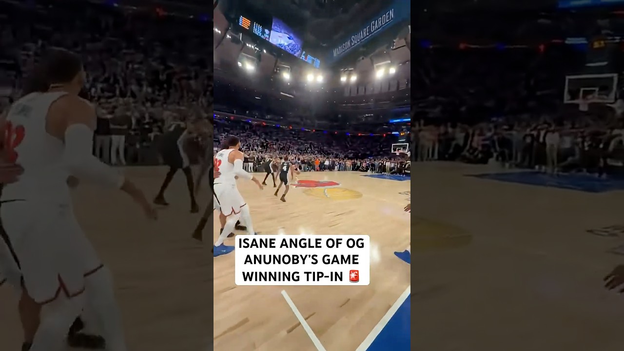 Insane angle of OG Anunoby’s putback (via Kirk Herbstreit on X)