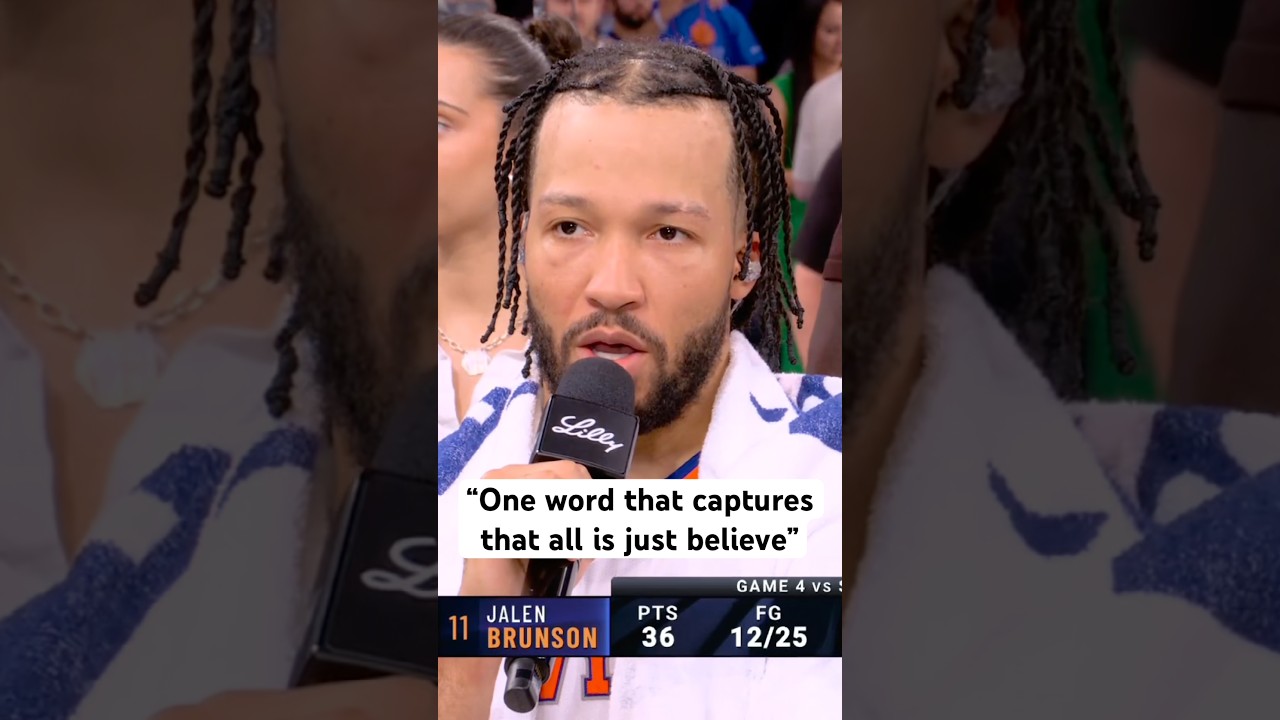 Jalen Brunson on the Knicks comeback win in Game 4