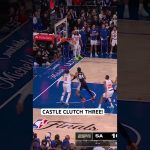 Stephon Castle knocks down the clutch three to extend the lead in Game 3!