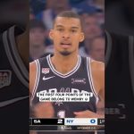 Wemby gets the scoring started in Game 3