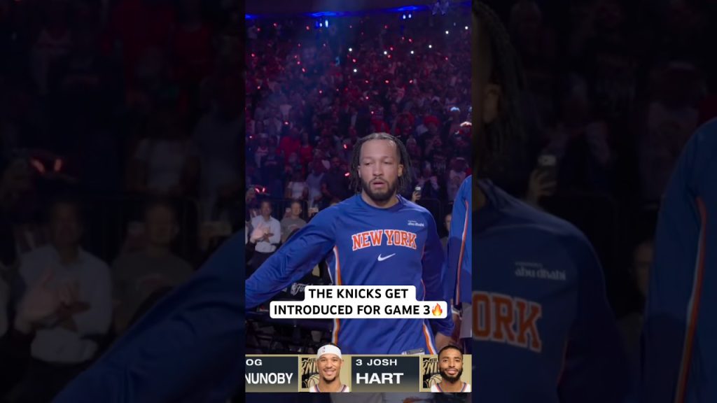Knicks intros for Game 3 🔥