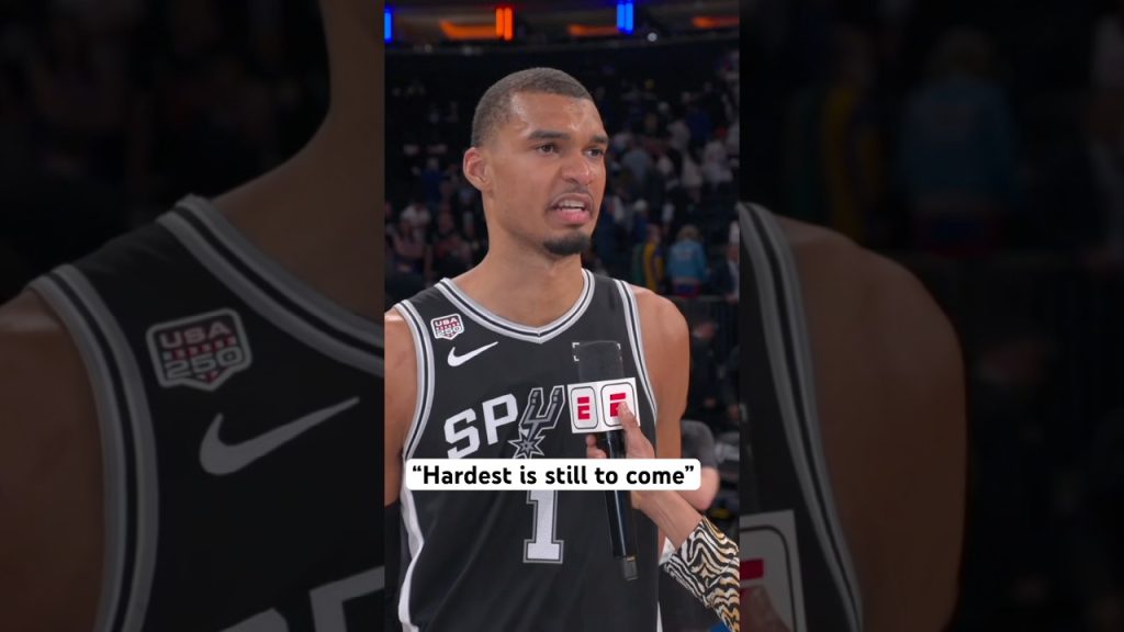 Wemby is staying focused after Spurs win Game 3
