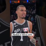 Wemby is staying focused after Spurs win Game 3