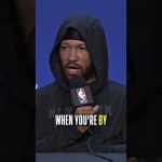 NBA Player Correspondent Kon Knueppel asks Jalen Brunson about what makes a winning player 🏀