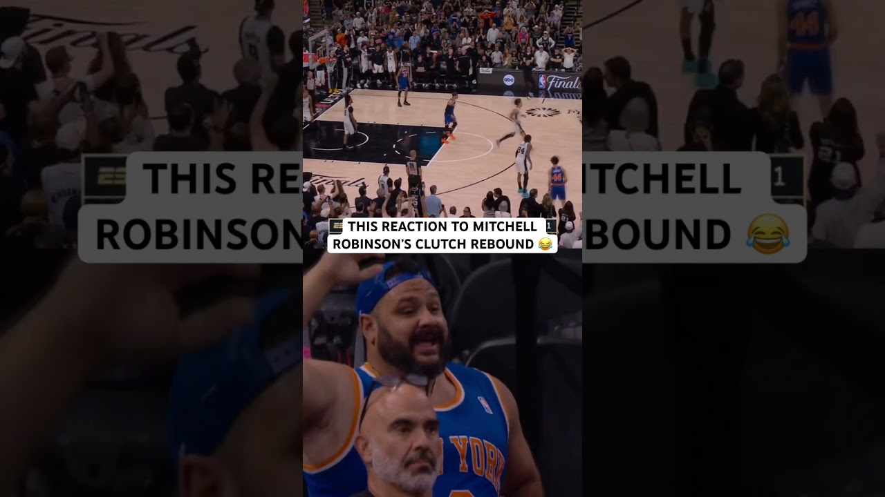 This Knicks fan prayed for that rebound 😂