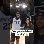 Agent ask what Mitchell Robinson what his message is for Knicks fans ahead of Game 3