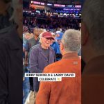 Jerry Seinfeld and Larry David embrace after huge Knicks win in Game 4