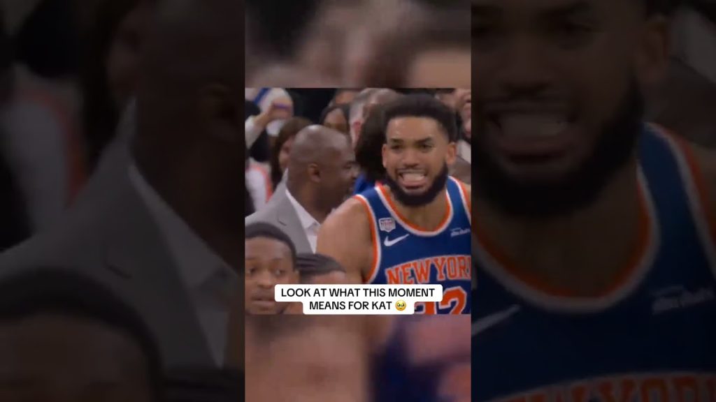 Karl-Anthony Towns reaction to the Knicks becoming NBA Champions ๐