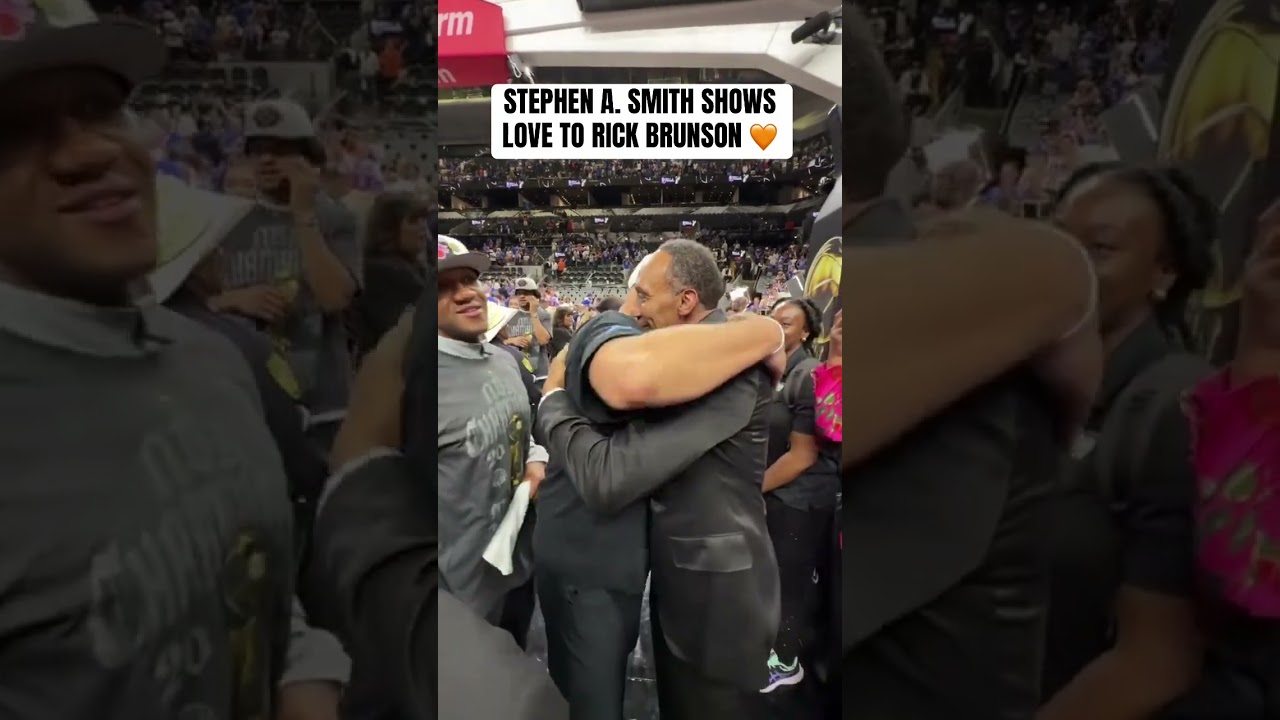 Special moment between Coach Rick Brunson and Stephen A. Smith 🧡🏆