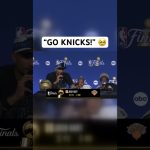 Josh Hart’s kids get on the mic 😂