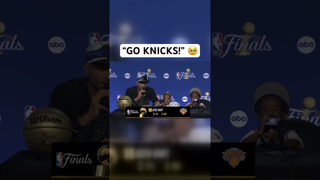 Josh Hart’s kids get on the mic 😂