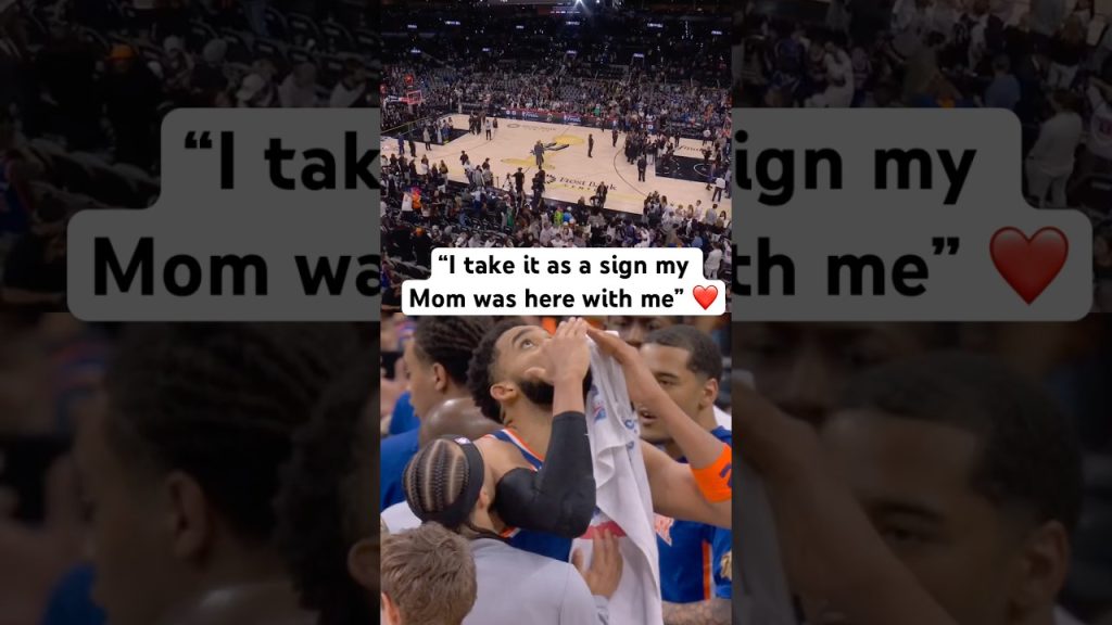 KAT says his Mom was with him and the team on that final possession of Game 2