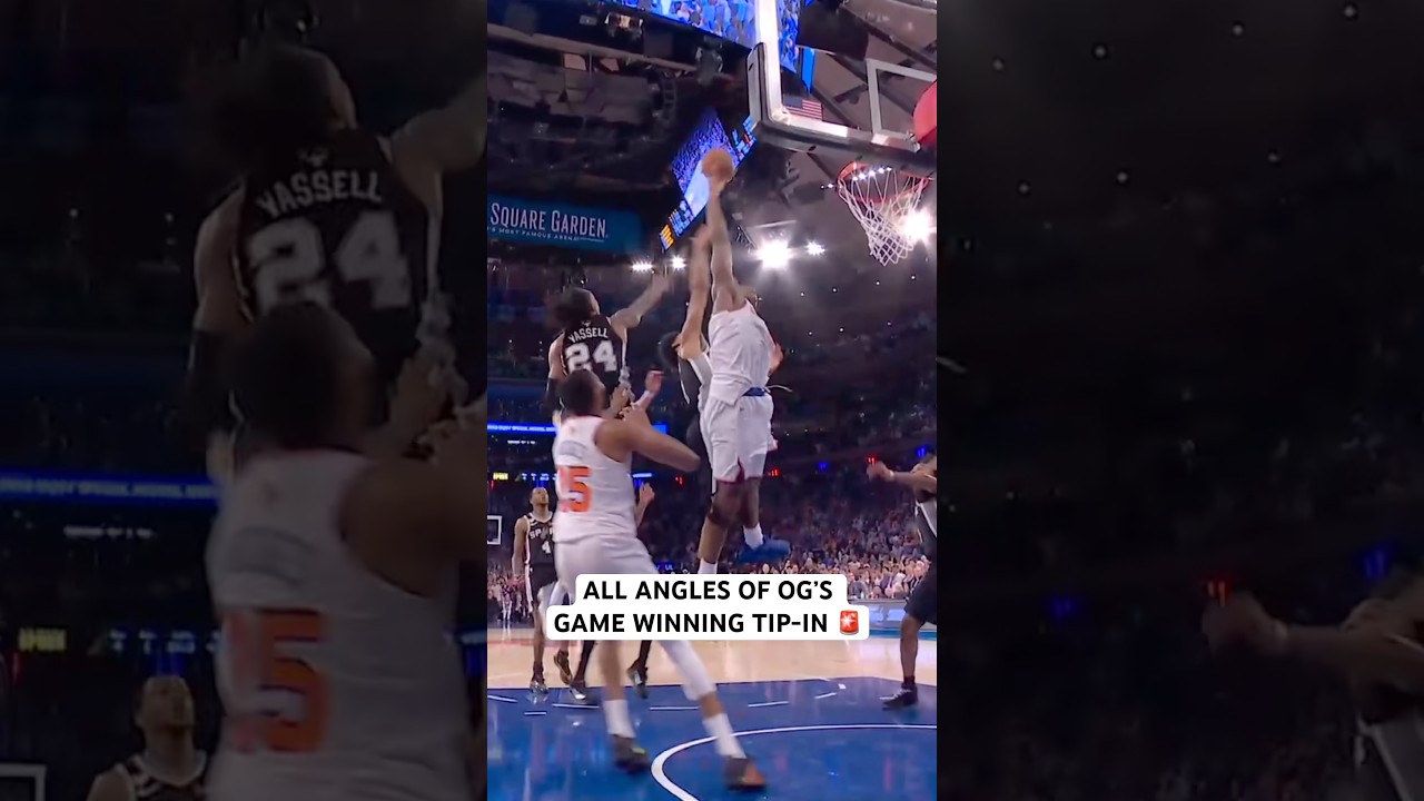 All angles of OG Anunoby’s game winning tip-in