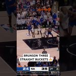 Brunson caps a 10-2 run with three straight buckets π₯