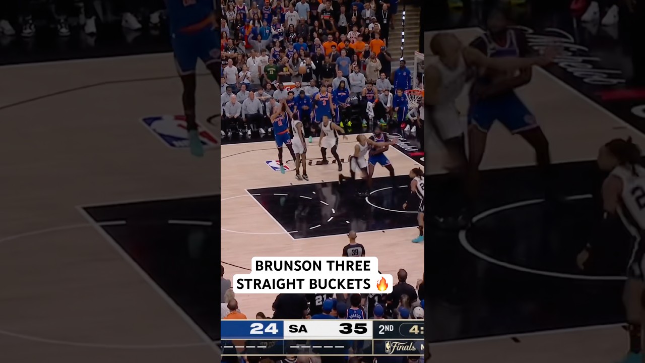 Brunson caps a 10-2 run with three straight buckets 🔥