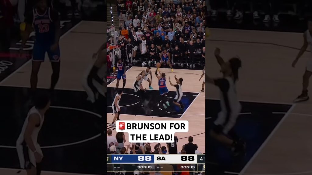 Jalen Brunson comes up clutch for the Knicks!