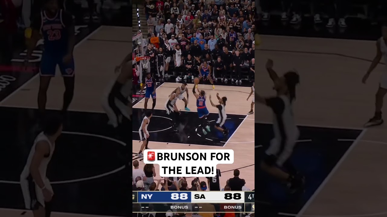Jalen Brunson comes up clutch for the Knicks!