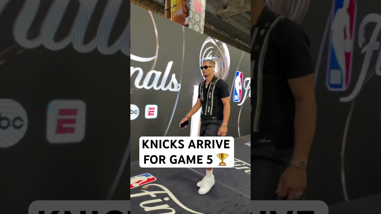 The Knicks are here for Game 5 of the NBA Finals 🏆